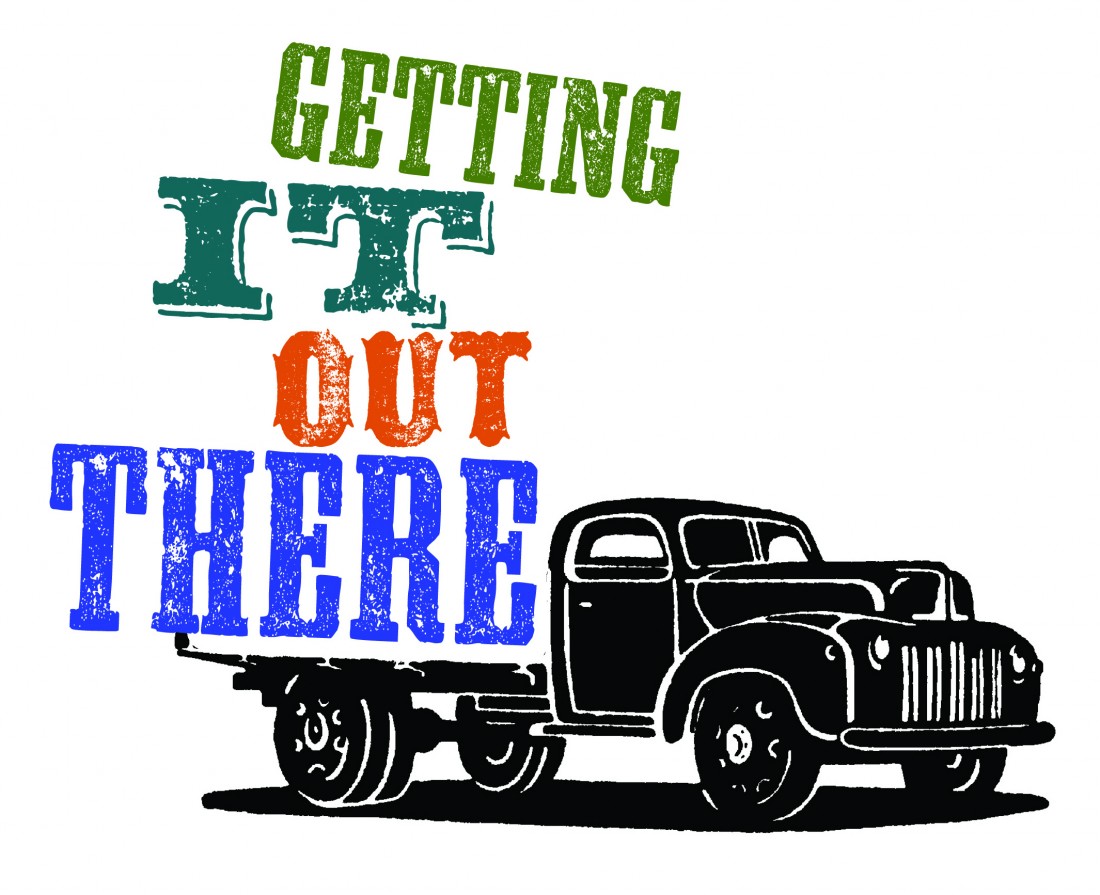 Getting It Out There Symposium Logo.
Live at LICA's Nuffield Theatre. 12th May 2012