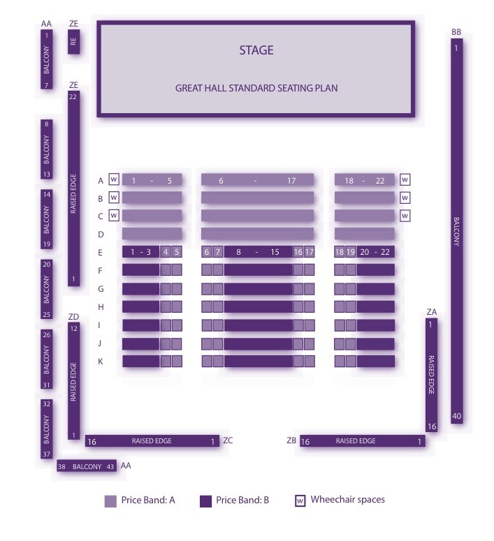 Live at LICA: Concerts Seating Plan 2013.
