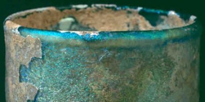 Glass beaker, Roman, late 4th Century AD 